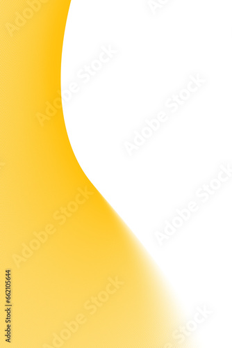 Digital png illustration of yellow rounded shape on transparent background