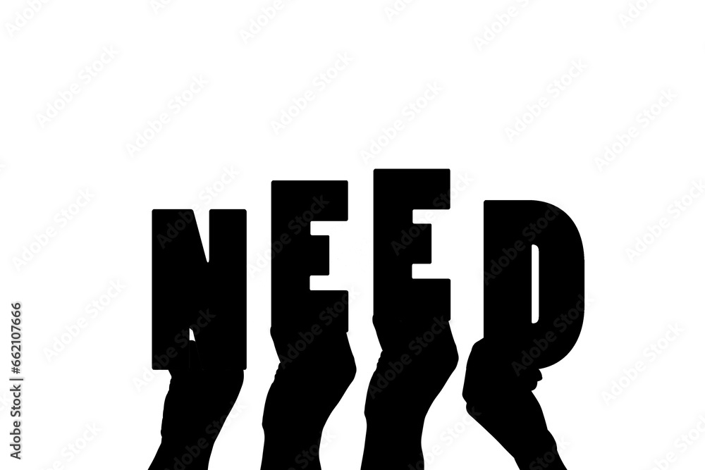 Digital png illustration of hands with need text on transparent background Digital png illustration of hands with need text on transparent background