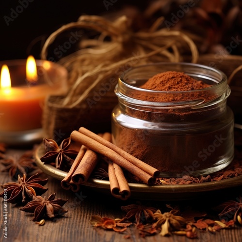 The scent of cinnamon and spices wafts through the air as scented candles and potpourri add to the sensory experience. Generative Ai