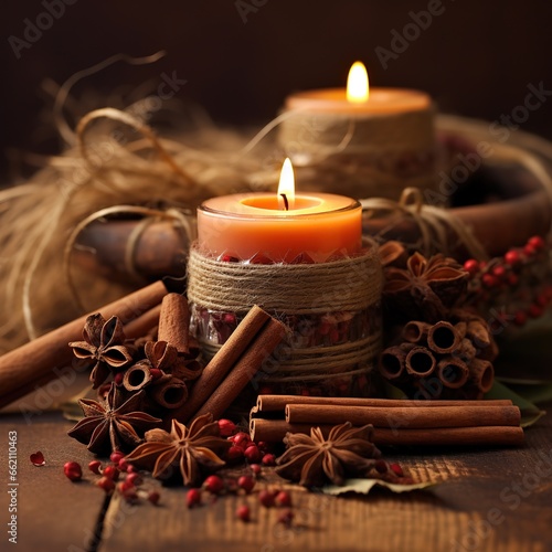 The scent of cinnamon and spices wafts through the air as scented candles and potpourri add to the sensory experience. Generative Ai