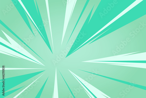 a close-up of a green background with rays coming out of the center. The rays are white and they are evenly spaced around the center. The background is a deep green and it contrasts sharply