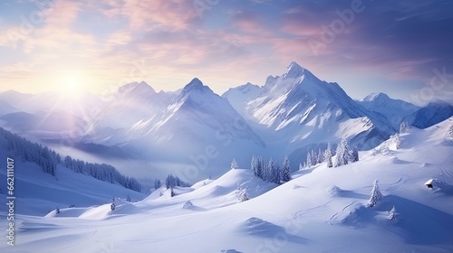 winter landscape in the mountains © Ilham