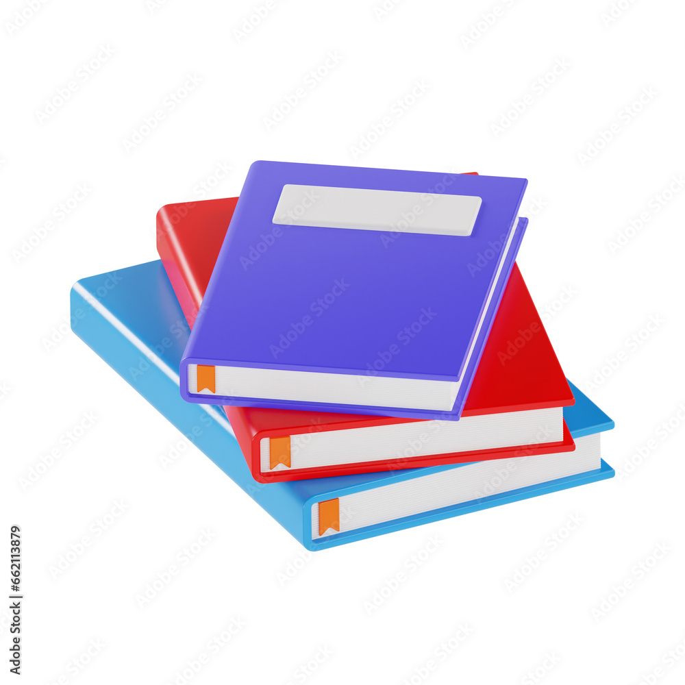books 3d. High quality render. Education 3d render set. Transparent background books 3d. High quality render. Education 3d render set. Transparent background
