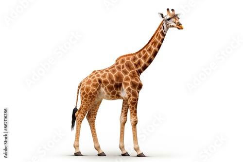 a giraffe isolated on white background