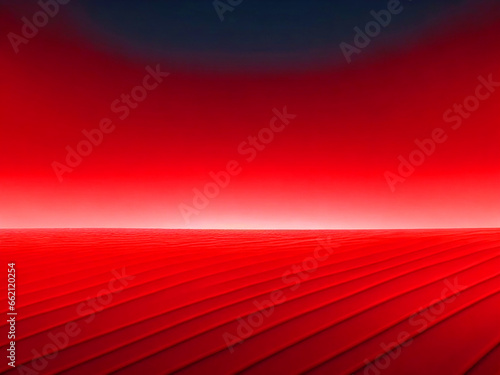 Photo abstract red background with the horizon line