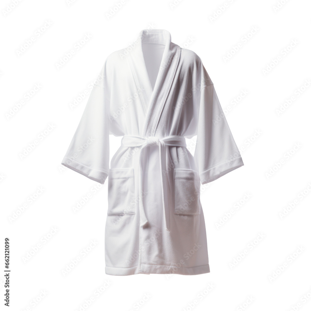 White robe. Isolated on transparent background. White robe. Isolated on transparent background.