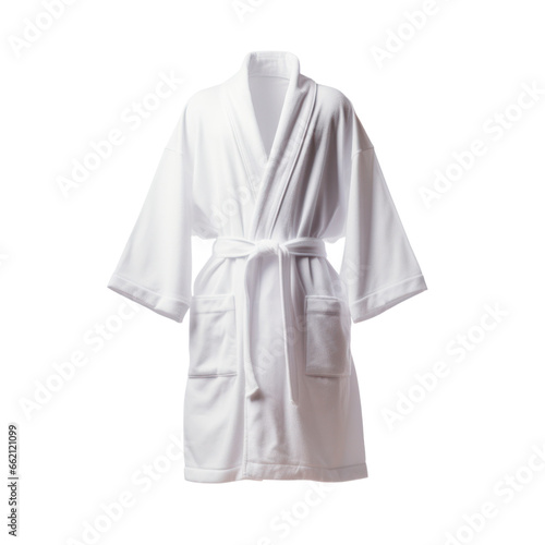 White robe. Isolated on transparent background.