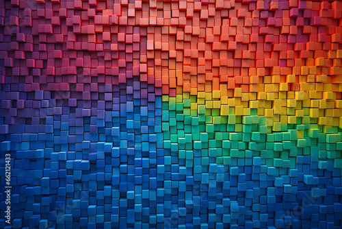 colourful abstract rainbow mosaic background