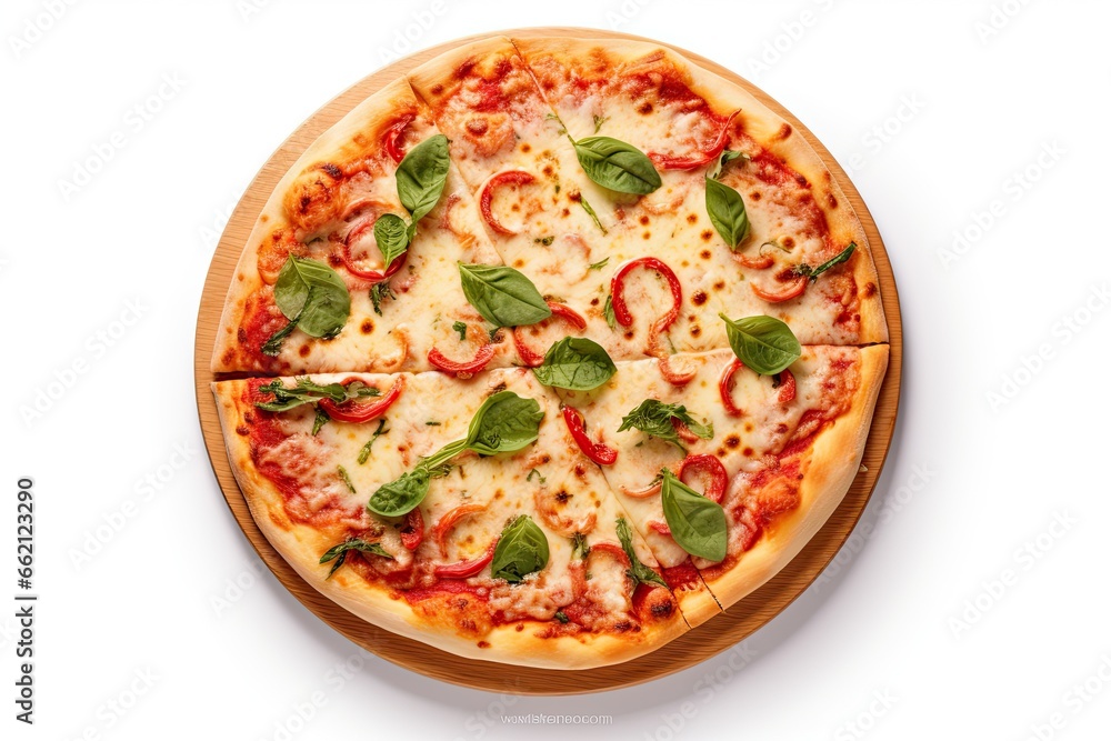 pizza rounded isolated on white background pizza rounded isolated on white background