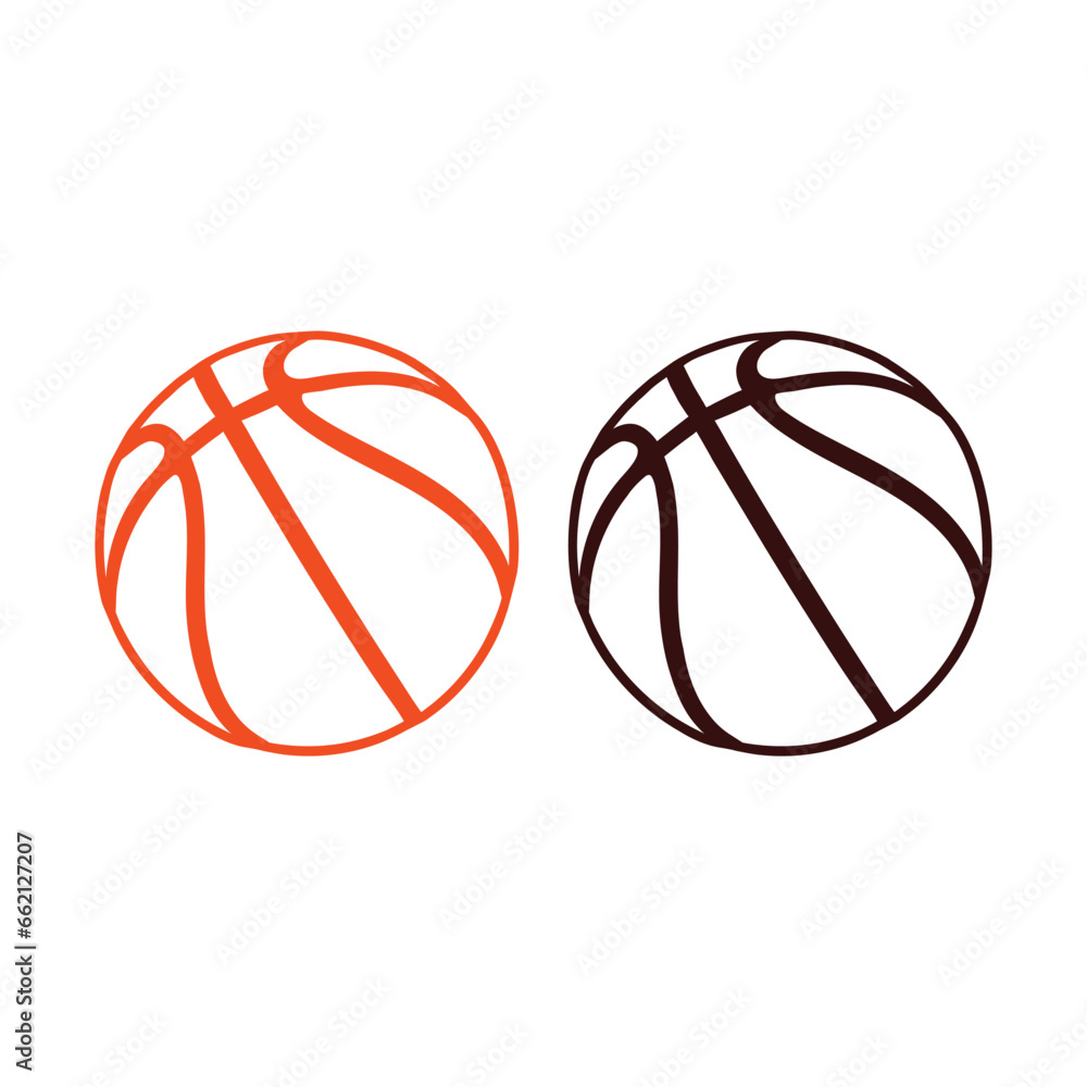 basketball ball vector