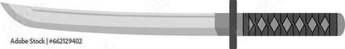 wakizashi vector. traditional Japanese weapons. samurai weapons. katana.