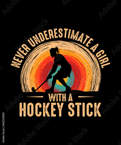 Never underestimate a girl with a hockey stick