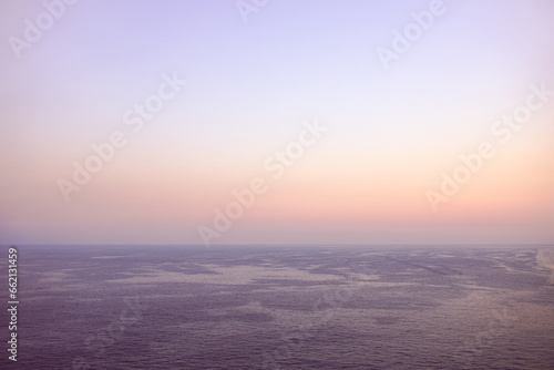 sunset over the sea