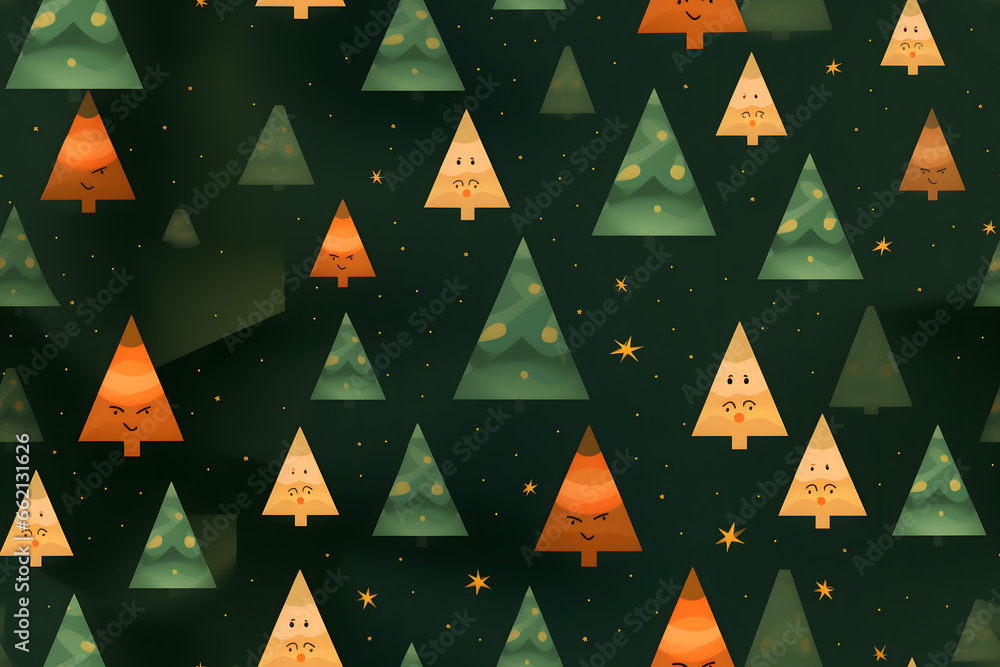 Obraz premium christmas pattern wrapping paper, tile