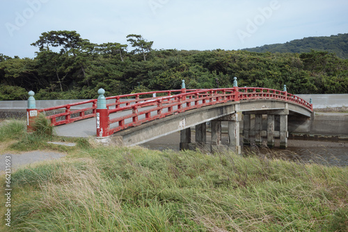 old bridge over the river