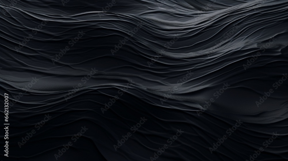 Black water background with ripples Wave surface of a dark ocean or sea in computer graphics 3D rendering of a black texture of water, oil, petroleum with waves and ripples Black water background with ripples Wave surface of a dark ocean or sea in computer graphics 3D rendering of a black texture of water, oil, petroleum with waves and ripples