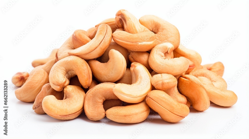 cashew nuts isolated on white background cashew nuts isolated on white background