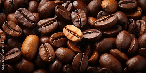 Coffee Beans Background. Roasted Coffee Texture Background