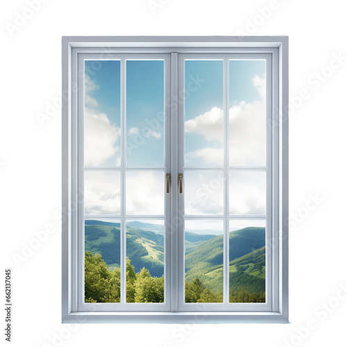 Window. isolated object  transparent background