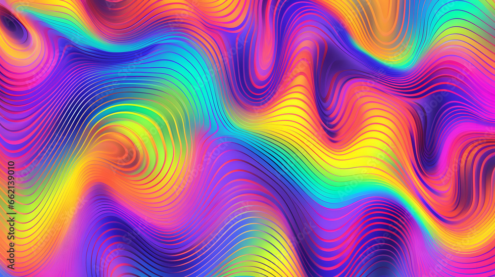 Obraz premium abstract colorful background with lines wave background