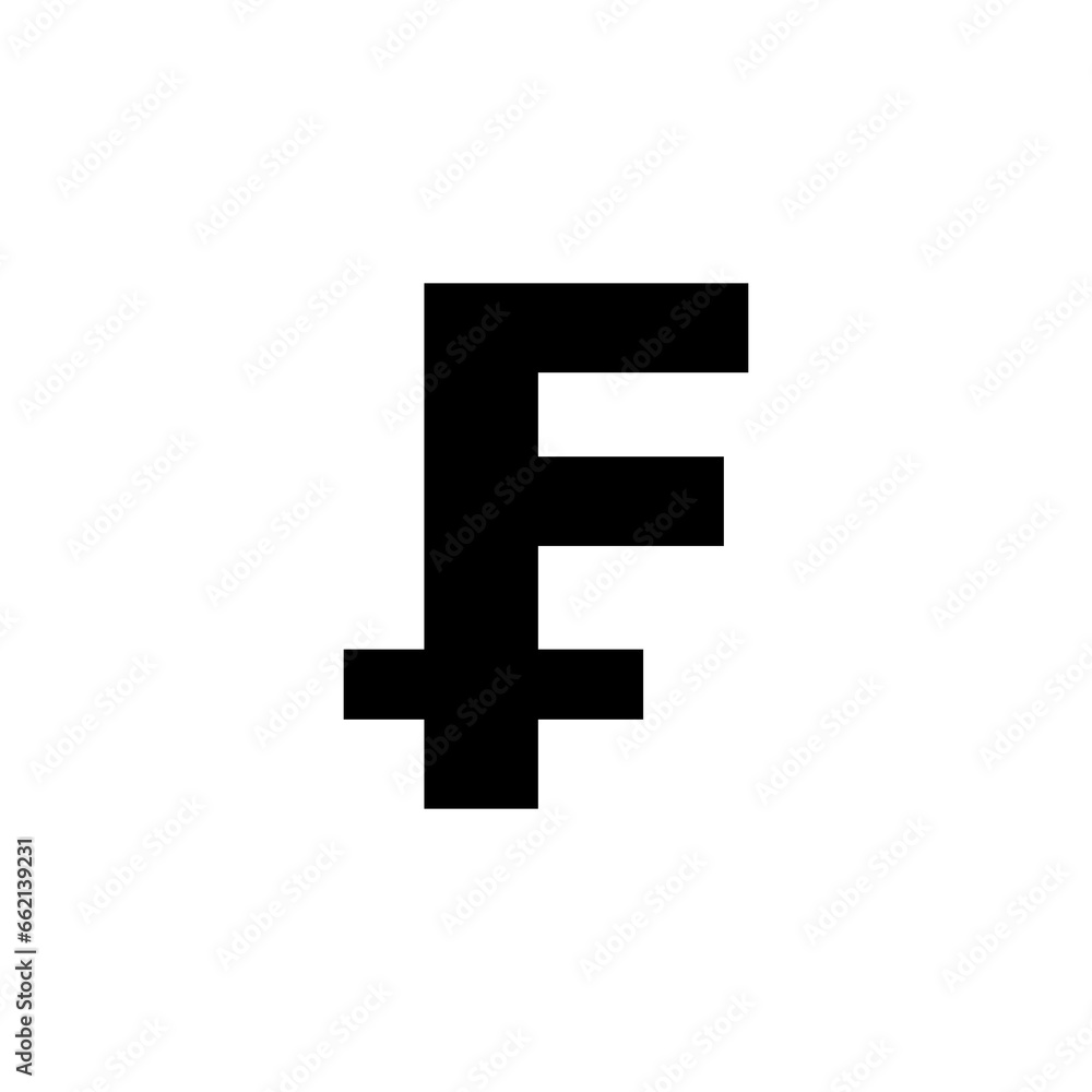Swiss franc icon. flat trendy style illustration on white background..eps Swiss franc icon. flat trendy style illustration on white background..eps