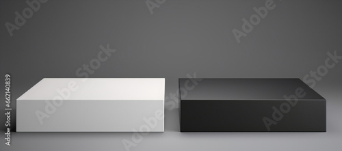 Box illustration template design product cardboard shape blank white object background empty © SHOTPRIME STUDIO