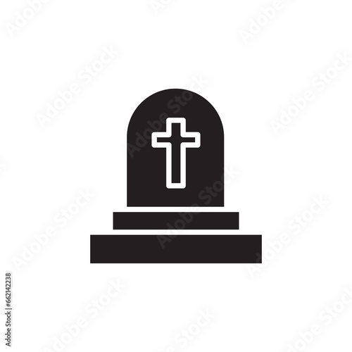 Tombstone vector flat trenndy style illustration on white background..eps