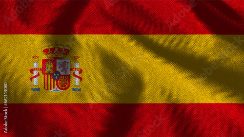 Spain waving flag (ID: 662143080)