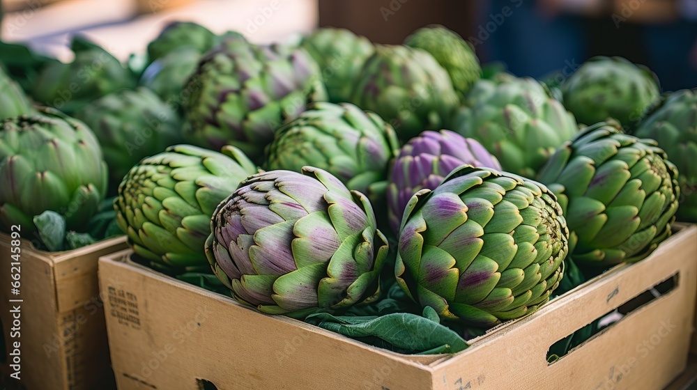 fresh artichokes at farmers market fresh artichokes at farmers market