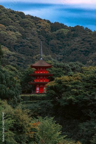 japanese temple in the mountains