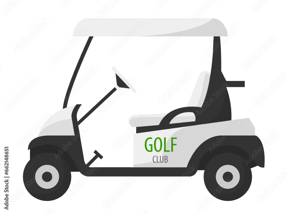 Golf club transport, small car for field sportsmen