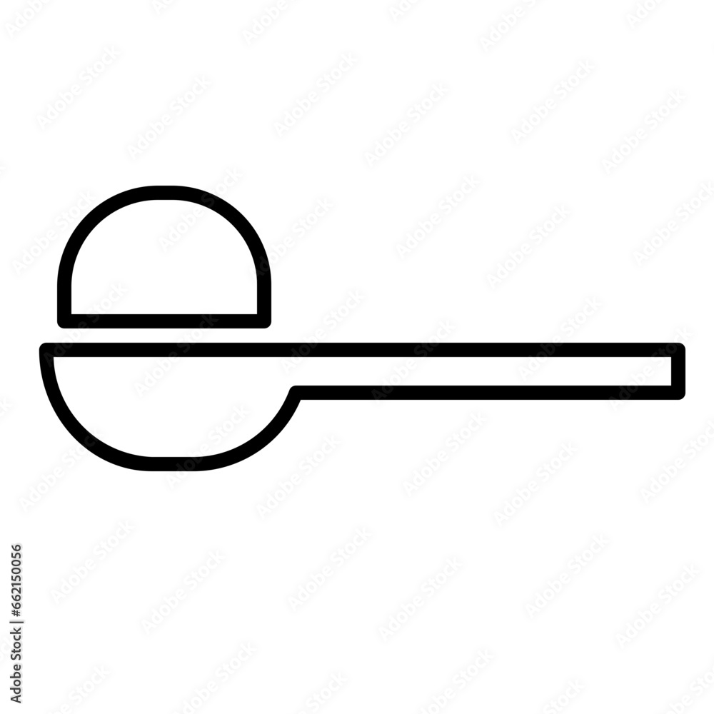 Milk Powder. Icon and Illustration in Line Style Milk Powder. Icon and Illustration in Line Style