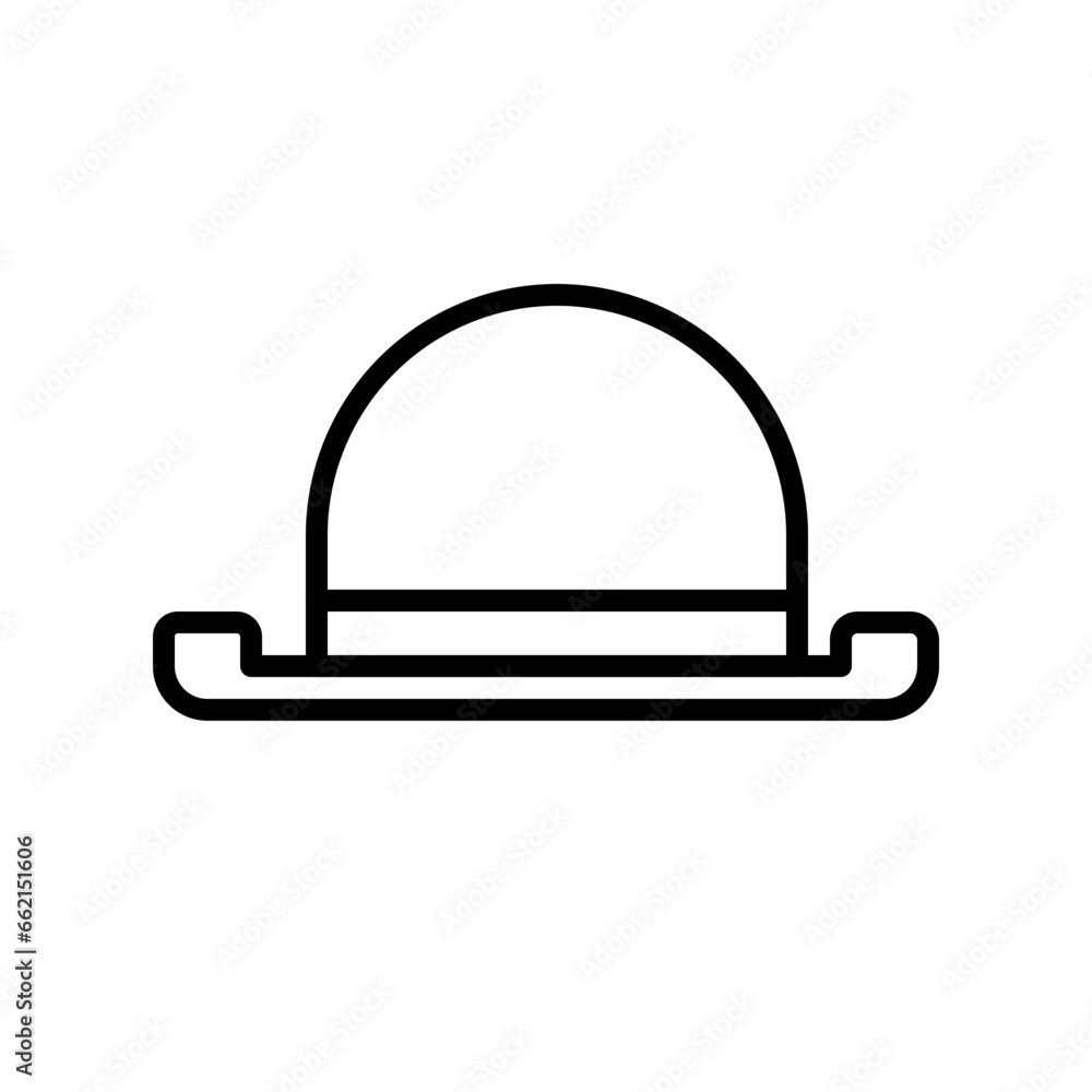 Hat Icon and Illustration in Line Style Hat Icon and Illustration in Line Style