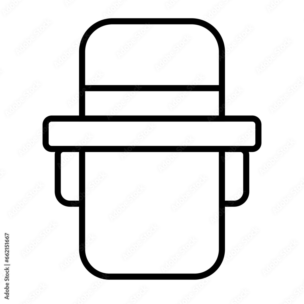 Scout Guide Icon and Illustration in Line Style Scout Guide Icon and Illustration in Line Style