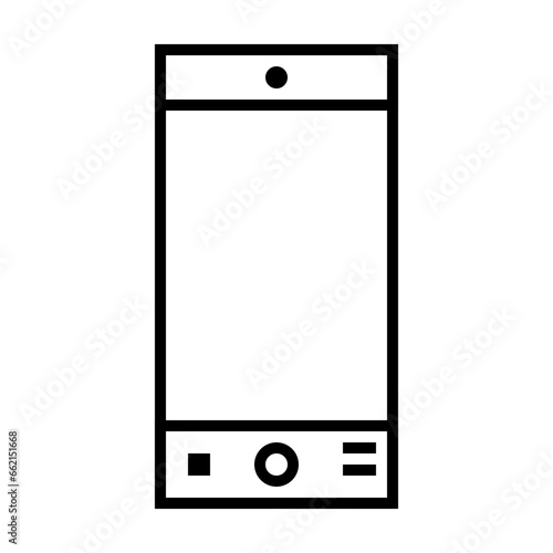 Phone Icon and Illustration in Line Style