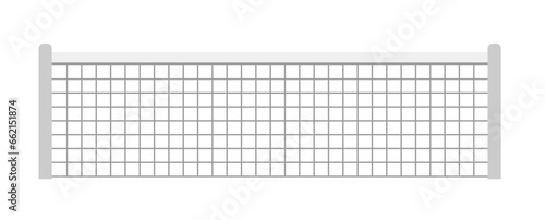 Volleyball or tennis net for players, sports game