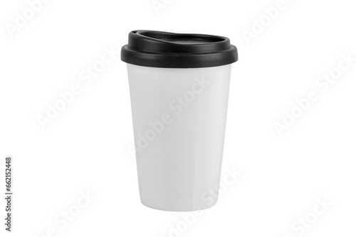 White Coffee Cup Isolated on a transparent background