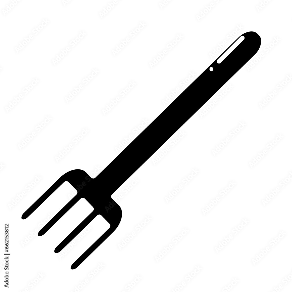 Forke icon illustration in solid style Forke icon illustration in solid style