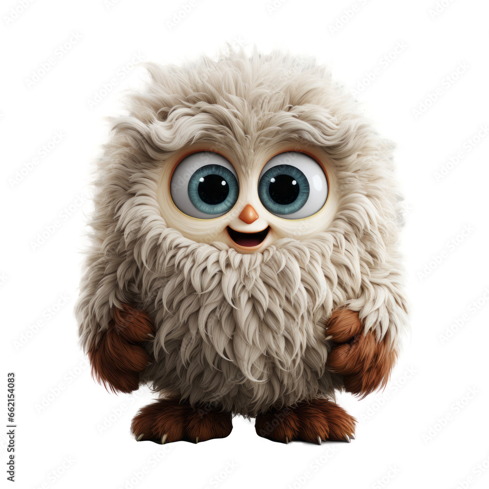 Obraz premium Monster emoji isolated on transparent background