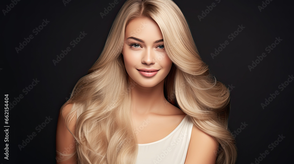 portrait of a blond beautiful woman portrait of a blond beautiful woman