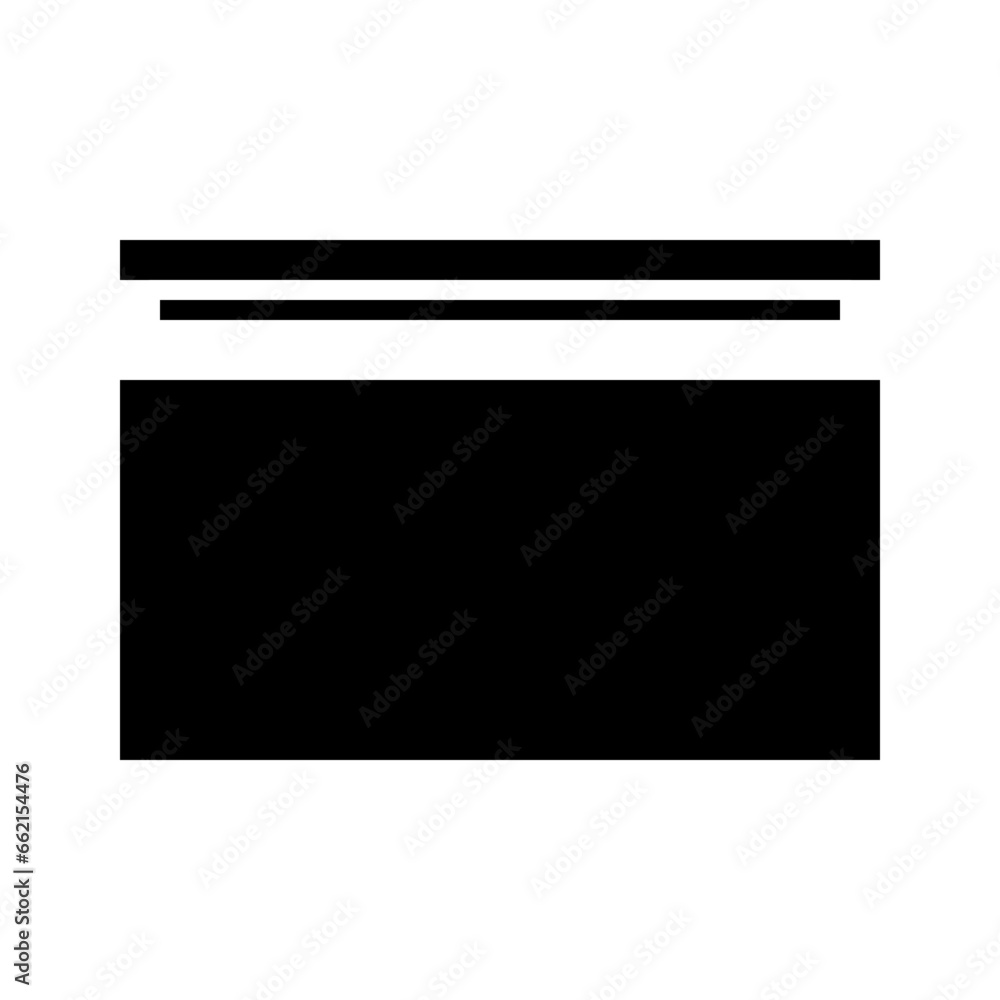 Sterofoam icon illustration in solid style Sterofoam icon illustration in solid style