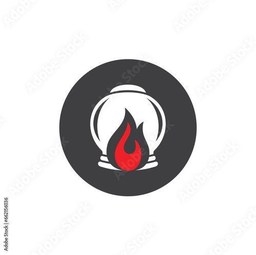 illustration of fire cupping therapy, vector art.