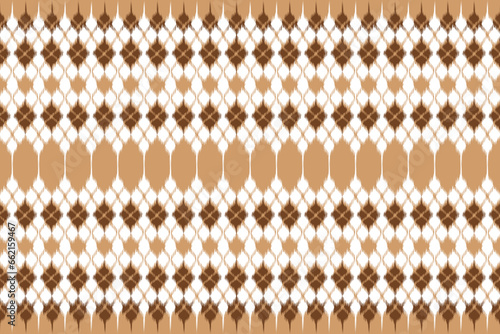 Traditional ethnic fabric pattern, seamless pattern design for textiles, rugs, wallpaper, clothing, sarong, scarf, batik, wrap, embroidery, print, background, vector illustration. thai fabric