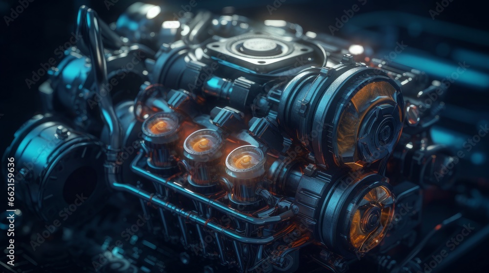 Revving Up: Exploring the Metal Elements of Old Car Engines with Advanced Computer Technology, generative AI Revving Up: Exploring the Metal Elements of Old Car Engines with Advanced Computer Technology, generative AI