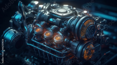 Revving Up  Exploring the Metal Elements of Old Car Engines with Advanced Computer Technology  generative AI