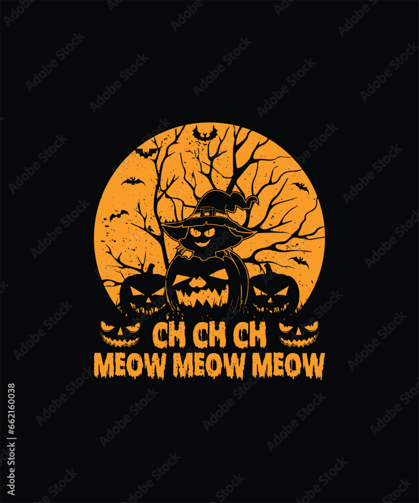 CH CH CH MEOW MEOW MEOW Pet t shirt design