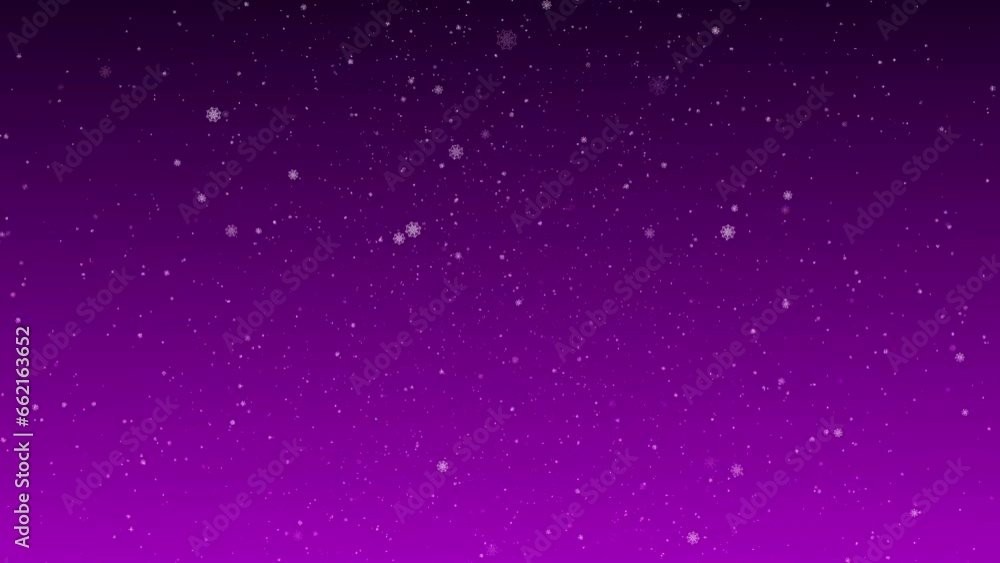 Painted snowflakes fall on a gradient , purple background. Animated background for the holidays Christmas and New Year. Painted snowflakes fall on a gradient , purple background. Animated background for the holidays Christmas and New Year.