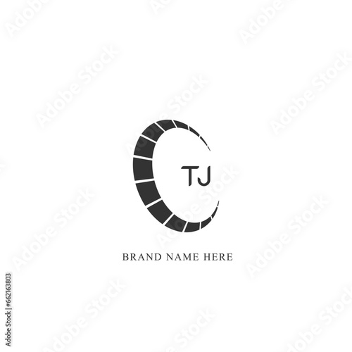 TJ circle letter logo design with circle shape. TJ ellipse letters with typographic style. initials form a circle logo. TJ Circle Abstract Monogram Letter Mark Vector, TJ latter logo. spread logo