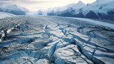 glaciers melted by global warming