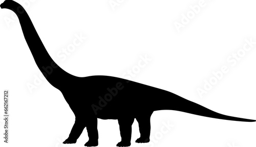 Brachiosaurus Dinosaur Silhouette vector Types of dinosaurs breeds